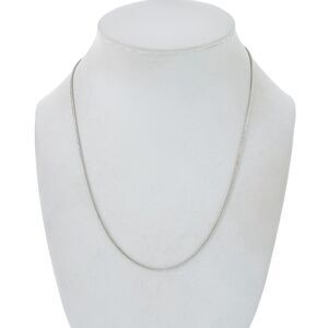 Vintage Italy Sterling Silver 925 1.2mm Snake Chain Necklace 18"